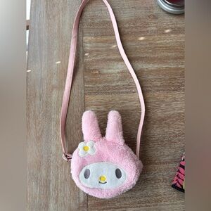 Sanrio My Melody Loungefly Pink Plush Crossbody Bag
